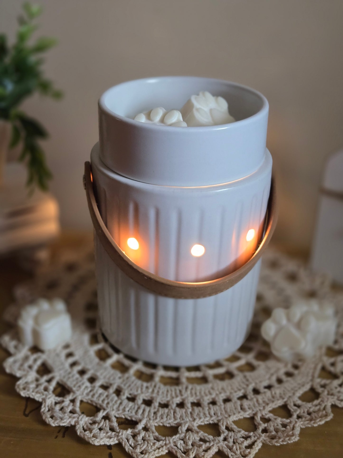 Candle Warmers Etc. Leather Handle Fragrance Warmer